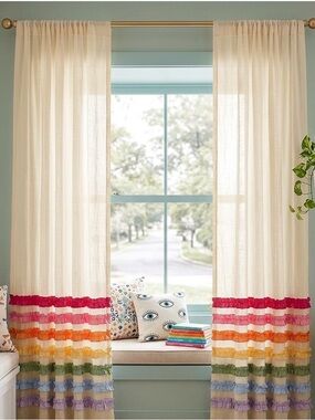 PB Teen Pottery Barn Casa Siesta Sheer Curtain NEW!